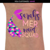 Mermaid Squad Tail Birthday