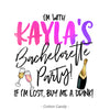 Bold Watercolor Bachelorette